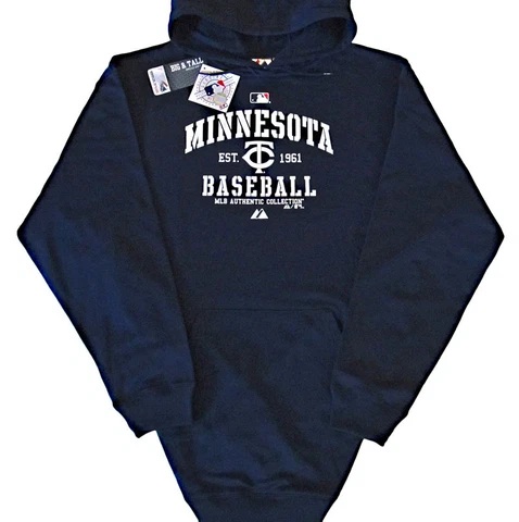 Minnesota Twins MLB Pullover Hoodie Authentic Collection Big & Tall Sizes Cover