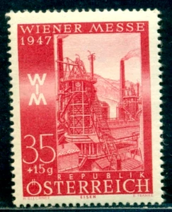 1947 Ofen im Hüttenwerk Donawitz,Stahlwerk,Österreich,809,mnh - Bild 1 von 2