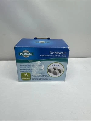 Paquete de 4 filtros de carbón Drinkwell para fuentes Avalon y Pagoda PAC00-13906 Foto 1 de 4