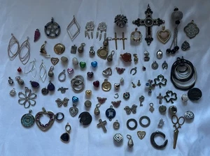 100 Stück Halskette Anhänger Charms nur zum Basteln Schmuckherstellung - Bild 1 von 15