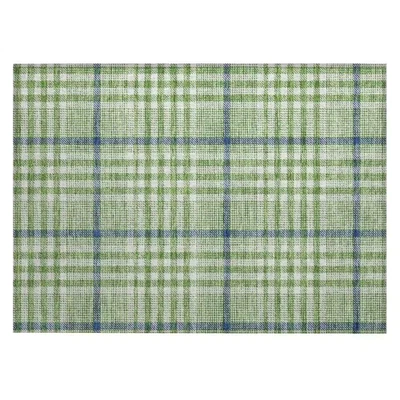 Chantille Lavable a Máquina Interior/Exterior Abstracto ACN1054 Verde 1 Pie 8 Pulg. X 2 Foto 1 de 4