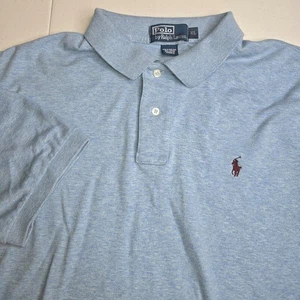 POLO RALPH LAUREN Men's XL Light Blue Polo Shirt Size XL -1050 - Picture 1 of 7