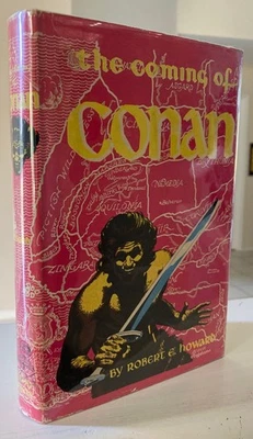Robert E. Howard GNOME PRESS 1st Edition The Coming of Conan BEAUTIFUL JACKET - Image 1 of 4