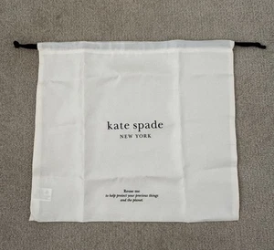 Kate Spade Staubschutz Polyester Tasche Logo Creme L30,5 x B34,5 cm Neu - Bild 1 von 3