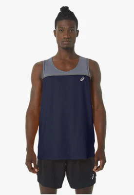 Camiseta sin mangas ASICS® 2XL PR Lyted Singlet para hombre en chaquetón (azul marino/gris) Foto 1 de 4