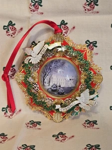 White House 2013 Christmas Ornament Woodrow Wilson Quote, Obama Presidency Era  - Picture 1 of 7