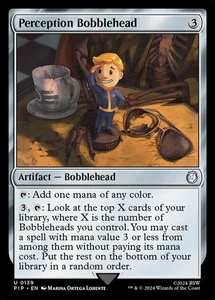 Perception Bobblehead - Foil Magic mtg Light Play, English Fallout x1 - Picture 1 of 1