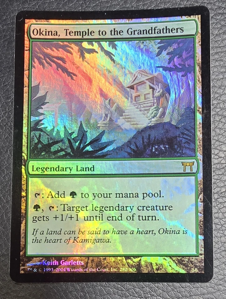 Okina, Temple to the Grandfathers Champions of Kamigawa Foil LP MTG Magic Card - Image 1 of 2