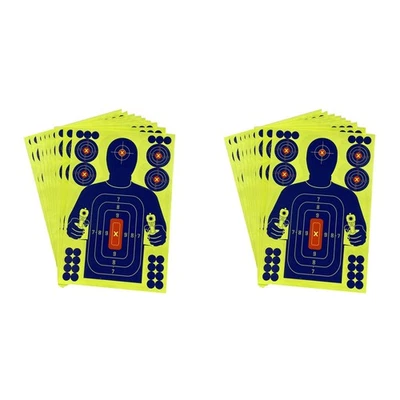 20Pcs 12X18 Inch Human Body Shape Targets Reactive Splatter Glow1935 - Image 1 of 4