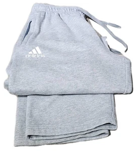Pantalones deportivos ADIDAS-Lite gris jersey tejido Cttn/poliéster para hombre todo uso-(L) - Imagen 1 de 4