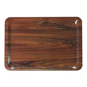 Bandeja Self Service Nogal Laminado 53x37 CM Bandejas Cantina Restaurante - Imagen 1 de 1