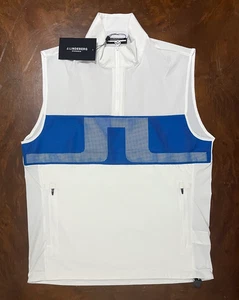 New Men's J Lindeberg Dean Wind Outerwear Vest (GMOW08231-0000) Size XL - Picture 1 of 8