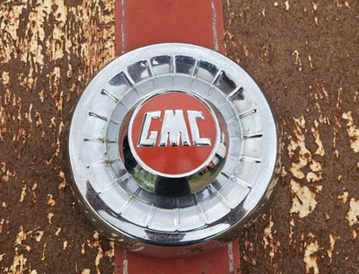 Original 1955-1959 GMC camioneta pickup 1/2 tonelada tapacubos cromado 1956 1957 1958 Foto 1 de 4