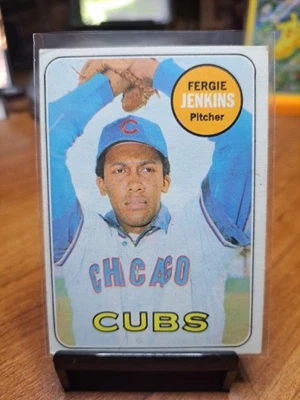 1969 TOPPS BASEBALL #640 FERGIE JENKINS HOF CUBS - Image 1 of 2