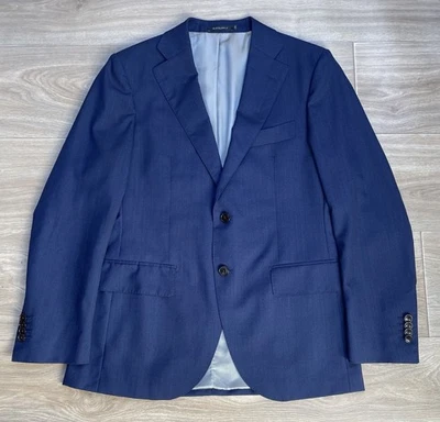 Suitsupply Lazio Blazer Vitale Barberis Canonico 100% Wool 36S Blue Made Italy - Image 1 of 4