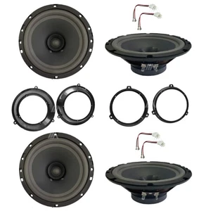 Kit 4 Casse Altoparlanti Anteriori Posteriori per Fiat Panda da 2003 Doppio Cono - Foto 1 di 9