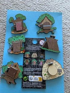 Disney Loungefly Winnie The Pooh Hinge House Blind Box Pin New Whole Set Of 6 - Picture 1 of 4