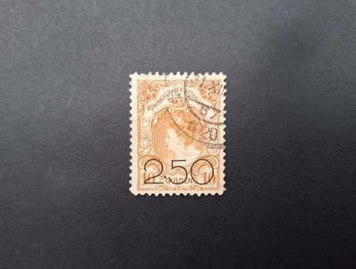 Netherlands 1920 - Overprint 2½ gld on 10 gld - beautiful used stamp - Image 1 of 2
