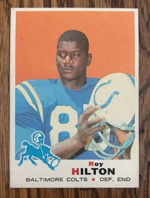 1969 Topps Football Set Break #160 Roy Hilton NM - Image 1 of 2