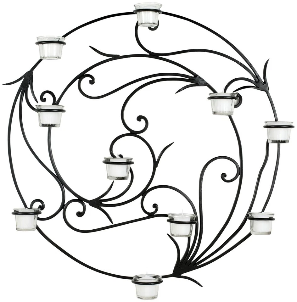 Aplique de pared con candelabro circular de colección de arte de pared Foto 1 de 3