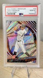 Jazz Chisholm Miami Marlins 2022 Panini Chronicles Revolution #23 PSA10 - Bild 1 von 2