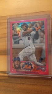 Topps Chrome, Starling Marte, New York Mets, #19, Pink - Bild 1 von 2