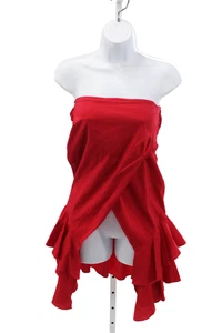 Intermix Women Red Sleeveless Tie Neck Top Size PP - Picture 1 of 7
