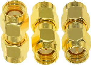 3pcs RP-SMA Male to SMA Male Coupler Converter for Radio Extension Cable Router - Picture 1 of 9
