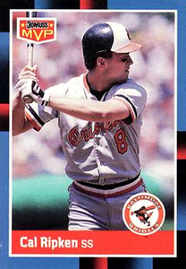 1988 Donruss Bonus MVP's #BC1 Cal Ripken With Period after Inc Baltimore Orioles