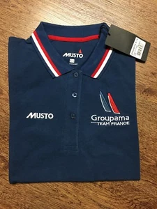 Musto Team France Women’s Top Shirt America’s Cup Sailing Polo 100% Cotton XL-16 - Picture 1 of 10