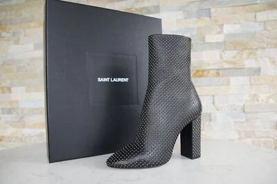 Saint Laurent Botines Remaches Negro 36 36,5 37 37,5 38 38,5 39 - Imagen 1 de 4