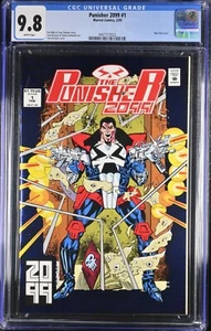 Punisher 2099 (1993) #1 CGC NM/M 9.8 White Pages Marvel 1993 Blue Foil Cover 🔥 - Picture 1 of 4