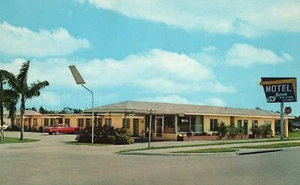 Alte Postkarte in der Nähe von Restaurant & Einkaufszentrum modern Avon Hotel Park Fla. - Bild 1 von 2