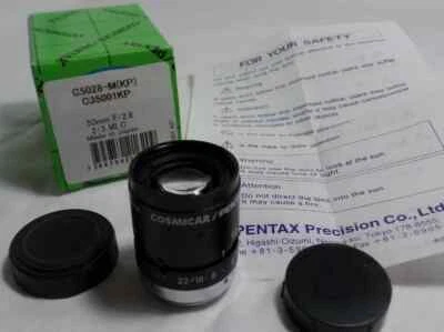 g Vintage Cosmicar Pentax F2.8/50mm M25 Japan Lens C-mount C35001 C5028-M 1368 - Image 1 of 4