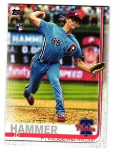 2019 Topps Update # US27 JD Hammer Philadelphia Phillies Rookie - Picture 1 of 2
