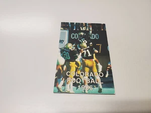 RS20 Colorado, University 1986 Football Pocket Schedule - Coors - Picture 1 of 2