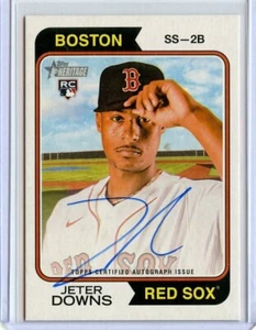 2023 Topps Heritage Real One Autographs #ROAJD Jeter Downs HN Auto - Picture 1 of 1