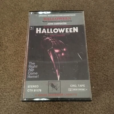 Halloween Original  Soundtrack 1983 John Carpenter CRO2 Cassette CTV 81176 - Image 1 of 4