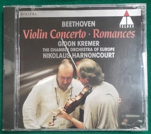 Beethoven (CD) Violin Concerto, Romances, Gidon kremer, Nikolaus Harnoncourt New - Foto 1 di 2