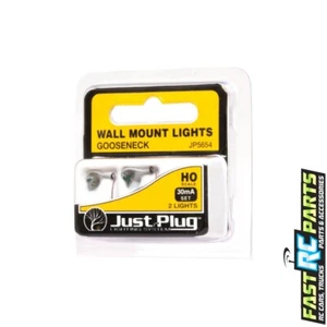 Woodland Scenics WOOJP5654 HO Scale Wall Mount Lights Gooseneck WOOJP5654 - Picture 1 of 1