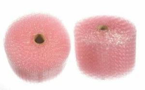 125' X 12" Lot 1/2" Large Pink Air-Bubble Guarding Roll Free Shipping - Picture 1 of 12
