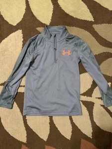 Under Armour Pullover Boys 1/4 Zip Casual Heatgear Youth - Picture 1 of 3