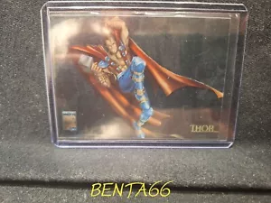 1997 Fleer Marvel Premium QFX π₯ Heroes Reformed Photographix Thor Insert Card #9 - Foto 1 di 2