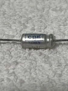 CDE ~ NLW1-50 ~ Aluminum Electrolytic Capacitor 1Uf 50V 20%, Axial, Capacitance - Picture 1 of 3