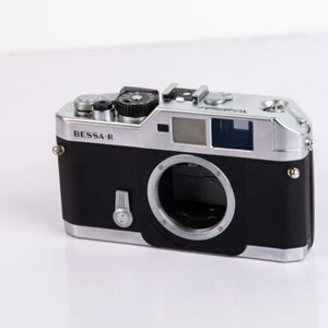 Voigtlander Bessa R NERO 35 mm fotocamera pellicola telemetro Leica attacco a vite - Foto 1 di 7