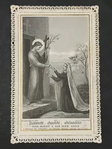 santo card santino merlettato canivet BOUASSE LEBEL 1842 "GESÙ BAMBINO" - Foto 1 di 2