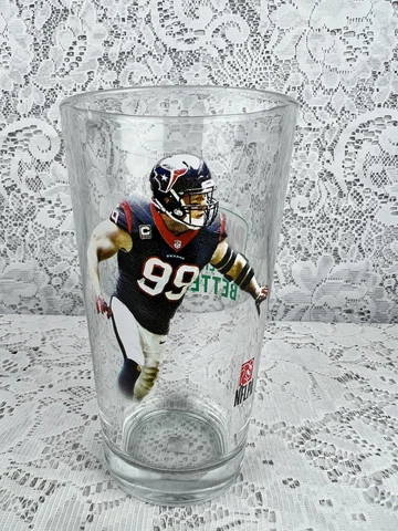 "JJ WATT" Pint Glass-Papa John’s Commemorative - NFL Licensed Fast Shipping Cover