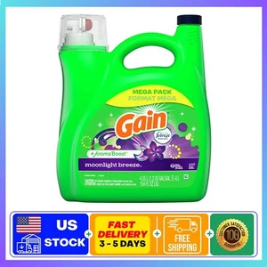 Gain + Aroma Boost Liquid Laundry Detergent, Moonlight Breeze Scent, 107 Loads - Picture 1 of 10