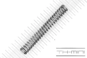 Resorte de presión 2,5 mm aplicado 18,5 x 130 mm 22,6 kg espiral acero inoxidable metal - Imagen 1 de 1