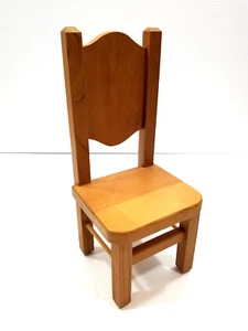 Vintage Handmade Wood Doll Chair for 18" Doll or Decor - Picture 1 of 12